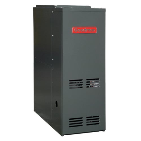 GDH80403AN 40,000 BTU 80% AFUE Dedicated Downflow 2 Stage Goodman Gas Furnace Side View