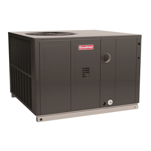 GPGM53008041 2.5 Ton 15.2 SEER2 80,000 BTU Goodman Gas Packaged Unit Side View