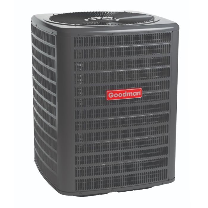 GSZB401810 1.5 Ton 14.3 SEER2 Goodman Heat Pump - 7.5 HSPF2 Side View