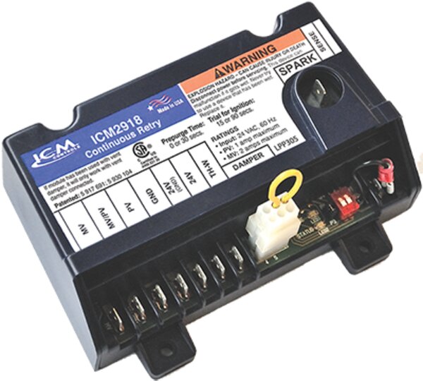 ICM ICM2918 Universal Intermittent Pilot Ignition Control Front View