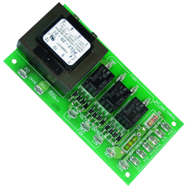ICM ICM6202 Fan Coil Relay Controls, Fan Controls Front VIew
