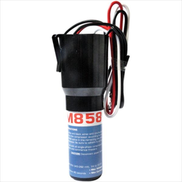 ICM ICM858 Solid State Relay, Overload and Start Capacitor for 1/4 to 1/3 HP Applications (120V) Front View