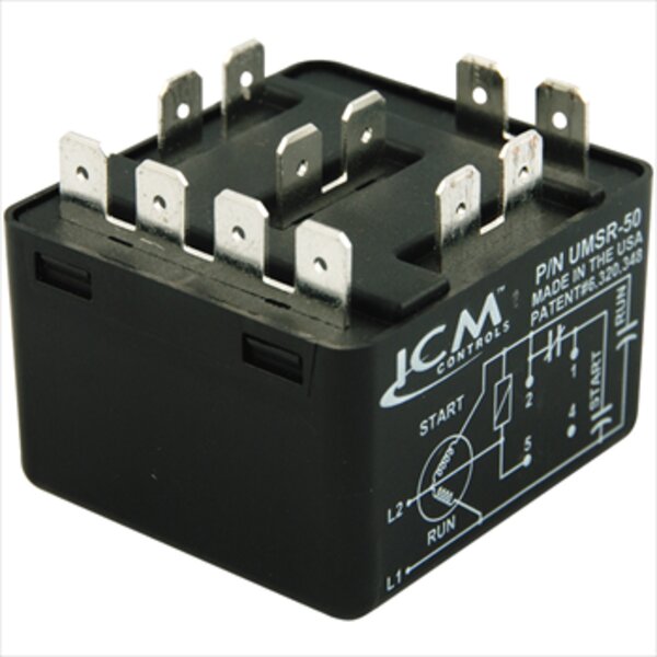 ICM UMSR-50 Universal Motor Starting Relay Side View