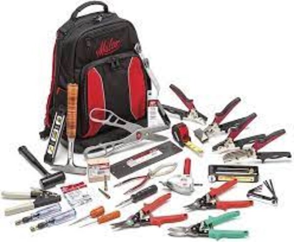 Malco DSKRBP HVAC Starter Tool Kit, 29 Piece w/ TBP33 Tool Backpack Side View