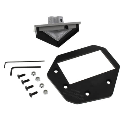 Malco GOP34XUK 3" x 4" X Style Hole Gutter Outlet Die Front View