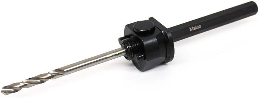 Malco  HHA4 Quick Release Arbor with Pilot Drill - High Speed Steel fRONT vIEW