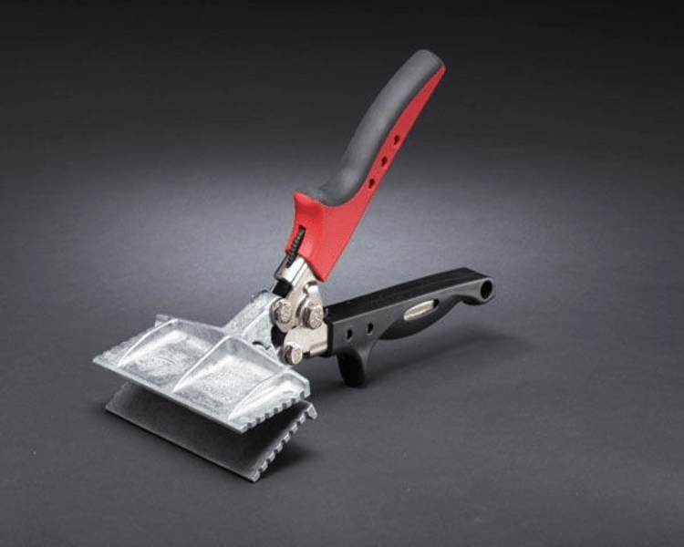 Malco S5R RedLine Hand Seamer, 5" Zinc Jaws Front SIde