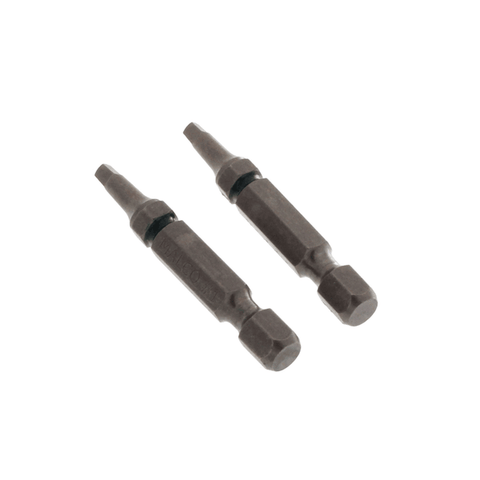 Malco SD1P 1/4" #1 Square Head Chuck Driver Insert Bit, 1-3/4" Long (Pack of 2) Back View