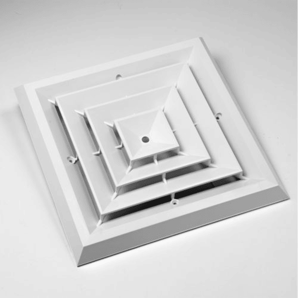 Rectorseal 81834 GR4 4-Way Grille Only (8" x 8") Front View