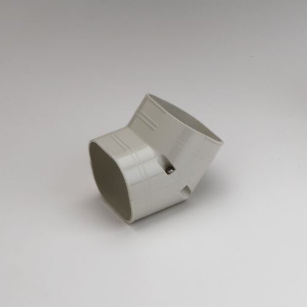 Rectorseal 85020 2.75" Slimduct 45° Vertical Elbow (Ivory) Side View