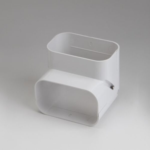 Rectorseal 85202 5.5" 90° Slimduct Vertical Elbow (White) Side View