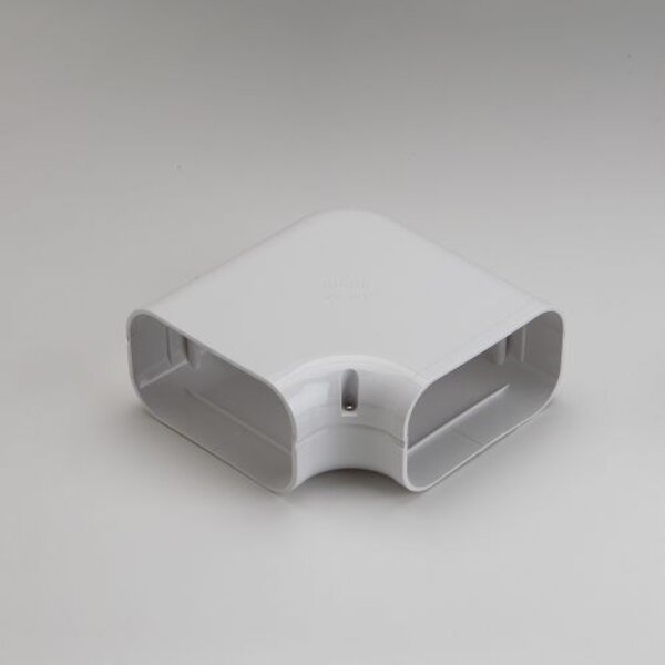 Rectorseal 85211 5.5" 90° Slimduct Flat Elbow (White) Side View