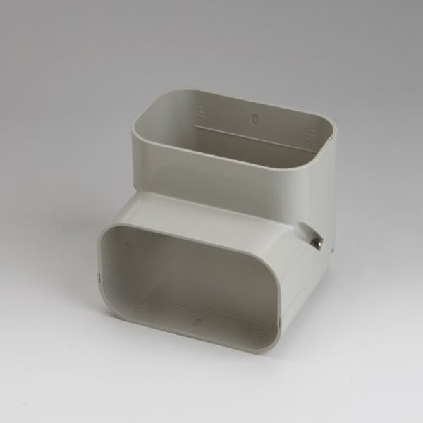 Rectorseal 85222 5.5" Slimduct 90° Vertical Elbow (Ivory) Side View