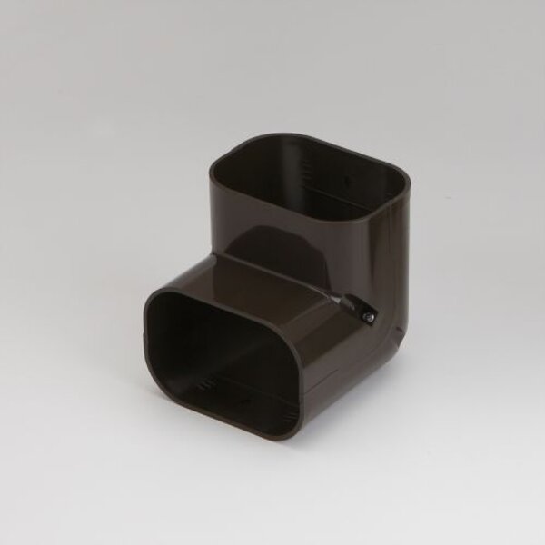 Rectorseal 85462 3.75" Slimduct 90° Vertical Elbow (Brown) Side View
