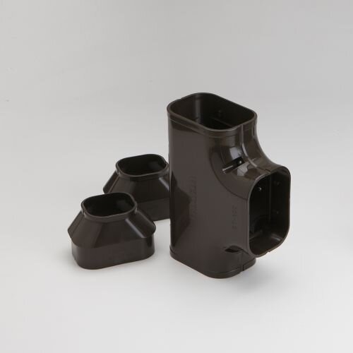 Rectorseal 85475 3.75" Slimduct Tee (Brown) Side View