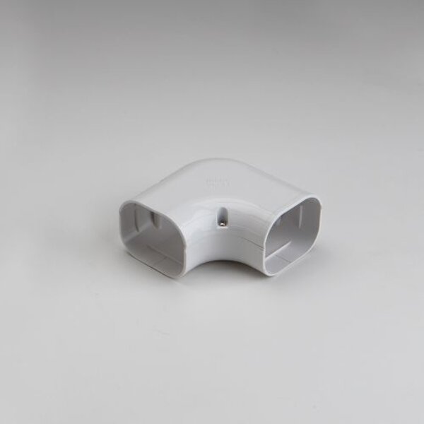 Rectorseal 86011 2.75" 90° Slimduct Flat Elbow (White) Side View
