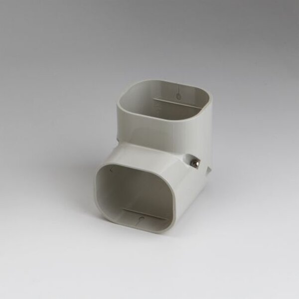 Rectorseal 86022 2.75" 90° Slimduct Vertical Elbow (Ivory) Side View