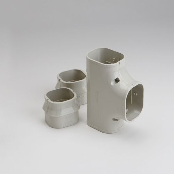Rectorseal 86035 2.75" Slimduct Tee (Ivory) Side View