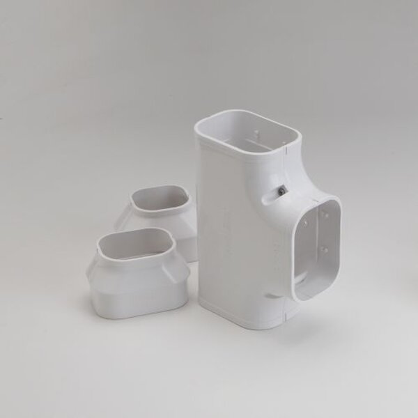 Rectorseal 86115 3.75" Slimduct Tee (White) Side View