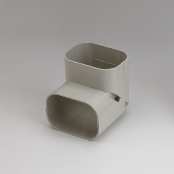 Rectorseal 86122 3.75" 90° Slimduct Vertical Elbow (Ivory) Side View