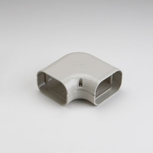 Rectorseal 86131 3.75" 90° Slimduct Flat Elbow (Ivory) Side View