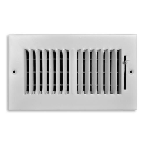 TRUaire 102M/08x04 Stamped Sidewall/Ceiling Register Side View