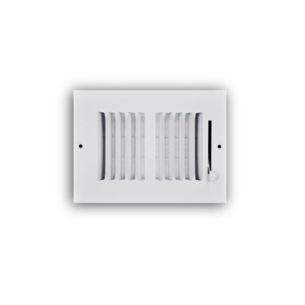 TRUaire 102M/06X04 Stamped Sidewall/Ceiling Register Front View