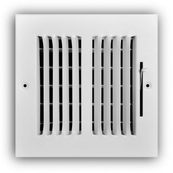 TRUaire 102M/06x06 Stamped Sidewall/Ceiling Register Front View