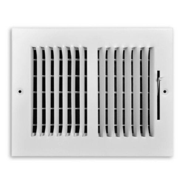 TRUaire 102M/08x06 Stamped Sidewall/Ceiling Register Front View