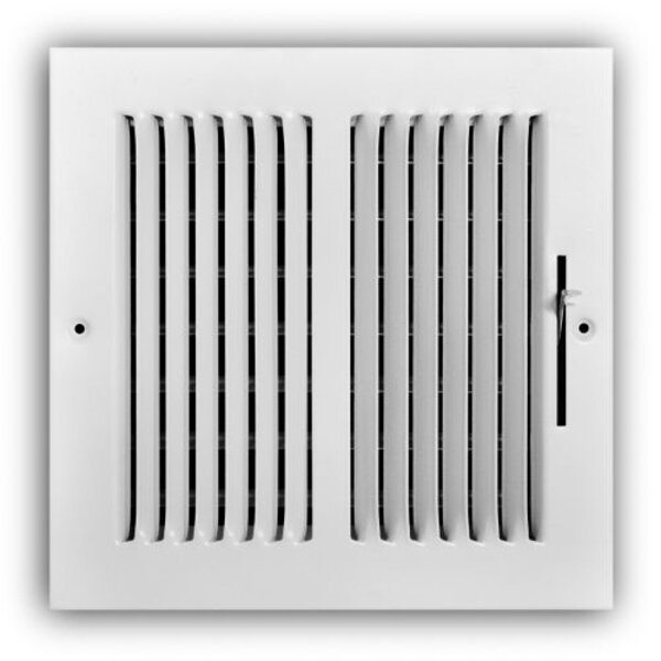 TRUaire 102M/08x08 Stamped Sidewall/Ceiling Register Front View