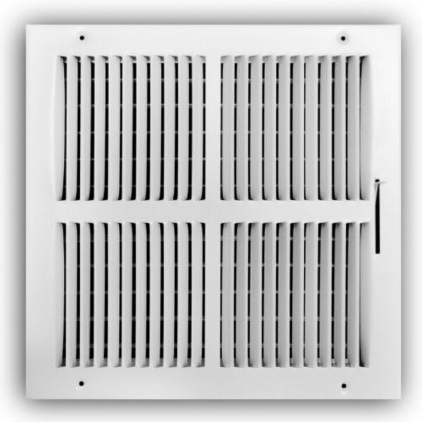 TRUaire 102M/12X12 Stamped Sidewall/Ceiling Register Front View