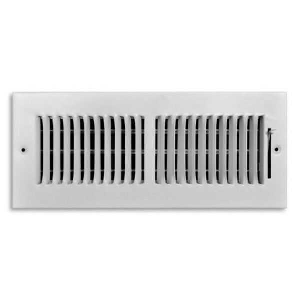 TRUaire 102M/12x04 Stamped Sidewall/Ceiling Register Front View