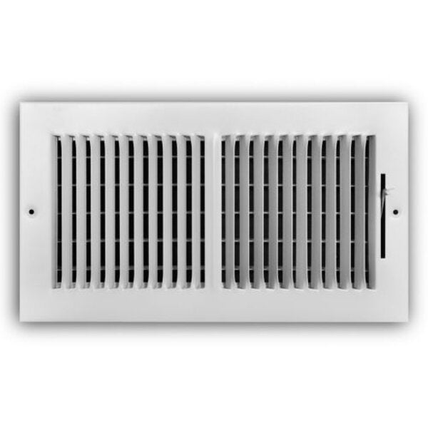 TRUaire 102M/12x06 Stamped Sidewall/Ceiling Register Front View