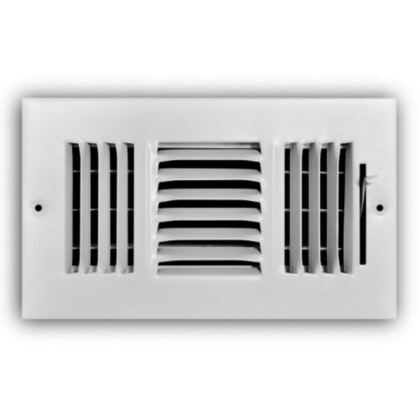 TRUaire 103M/08x04 Stamped Sidewall/Ceiling Register Front View