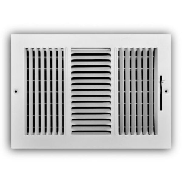 TRUaire 103M/12x08 Stamped Sidewall/Ceiling Register Front View