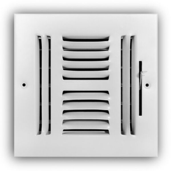 TRUaire 104M/06x06 Stamped Sidewall/Ceiling Register Front View