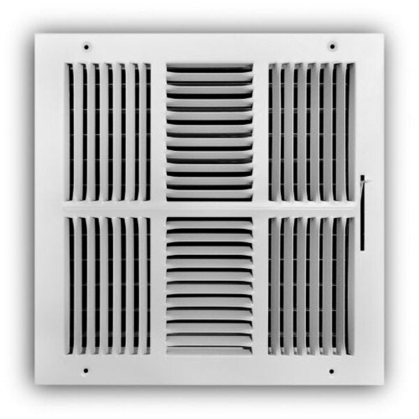 TRUaire 104M/12x12 Stamped Sidewall/Ceiling Register Front View