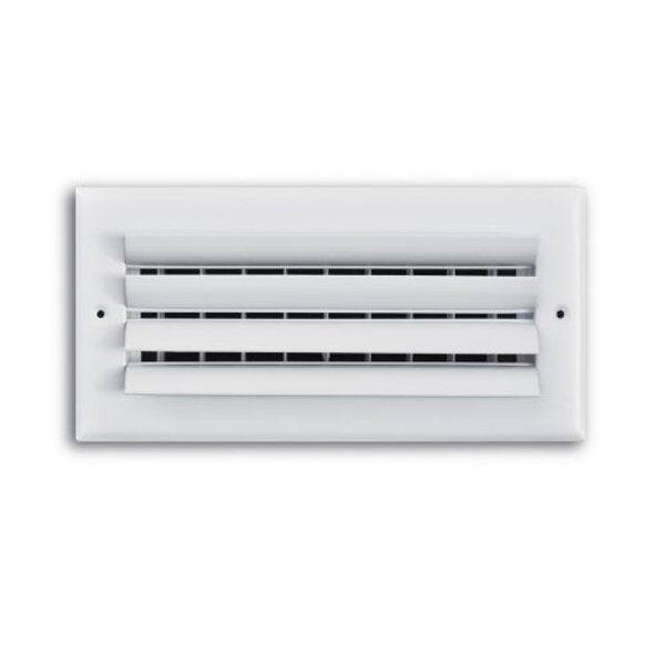 TRUaire 302M/08x08 Curved Blade Sidewall / Ceiling Register Front View