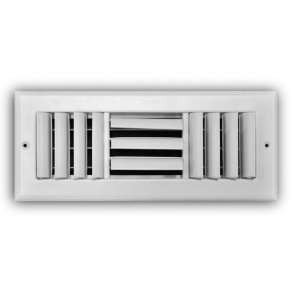 TRUaire 303M/12x04 Curved Blade Sidewall / Ceiling Register Side View