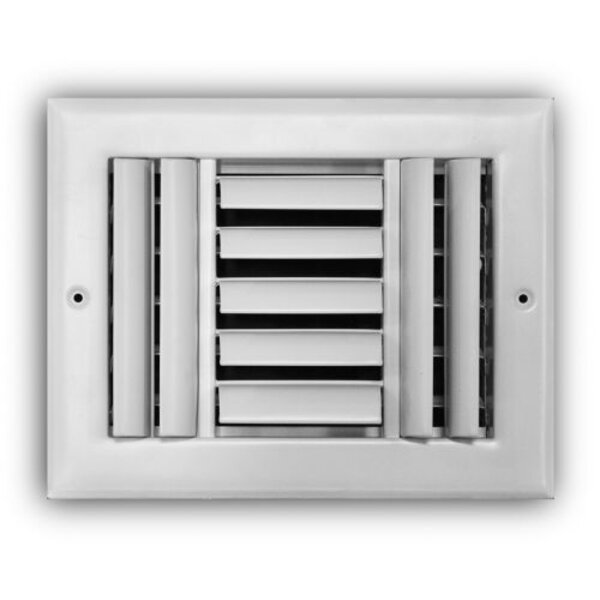 TRUaire 303M/08x06 Curved Blade Sidewall / Ceiling Register Front View