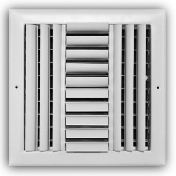 TRUaire 304M/10x10 Curved Blade Sidewall / Ceiling Register Front View
