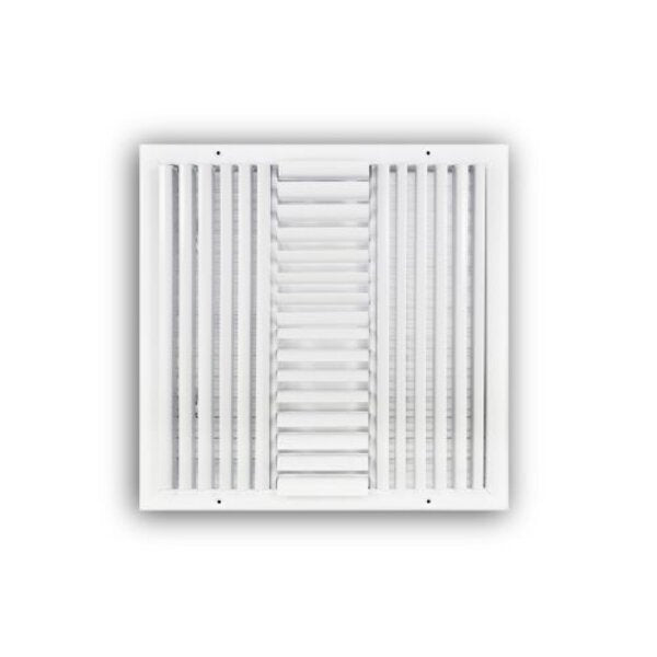 TRUaire 304M/20x20 Curved Blade Sidewall / Ceiling Register Front View