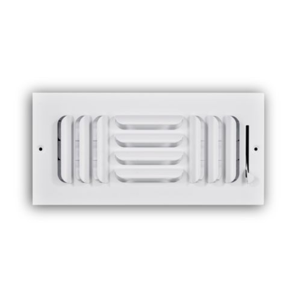 TRUaire 403M/10X04 Stamped Curved Blade Sidewall/Ceiling registers Front View