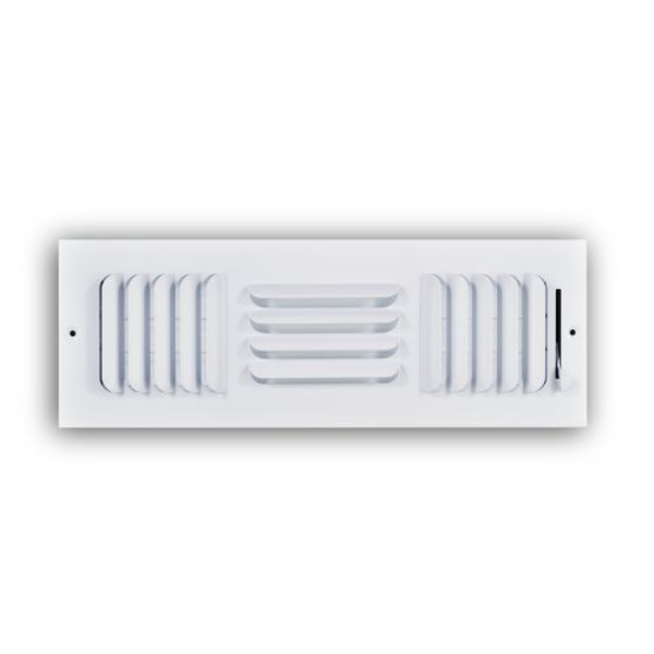 TRUaire 403M/14x04 Stamped Curved Blade Sidewall/Ceiling registers Front View