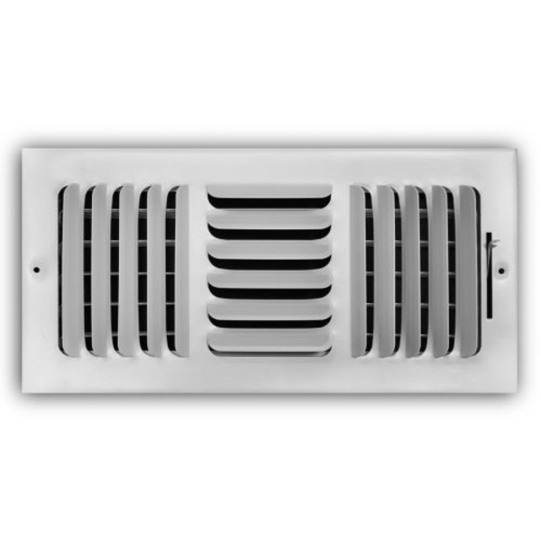 TRUaire 403M/14x06 Stamped Curved Blade Sidewall/Ceiling registers Front View