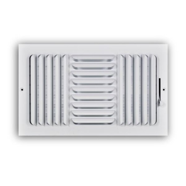 TRUaire 403M/14x08 Stamped Curved Blade Sidewall/Ceiling registers Front View