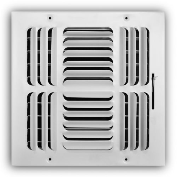 TRUaire 404M10x10 Stamped Curved Blade SidewallCeiling registers Front View