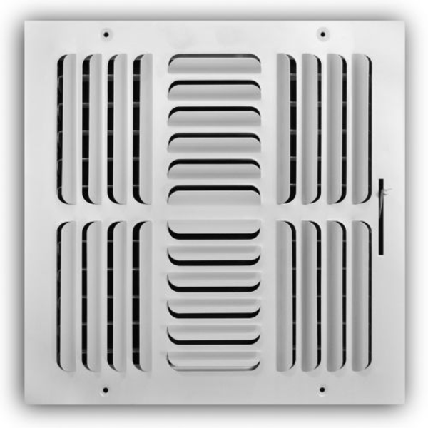 TRUaire 404M/12x12 Stamped Curved Blade Sidewall/Ceiling registers Front View