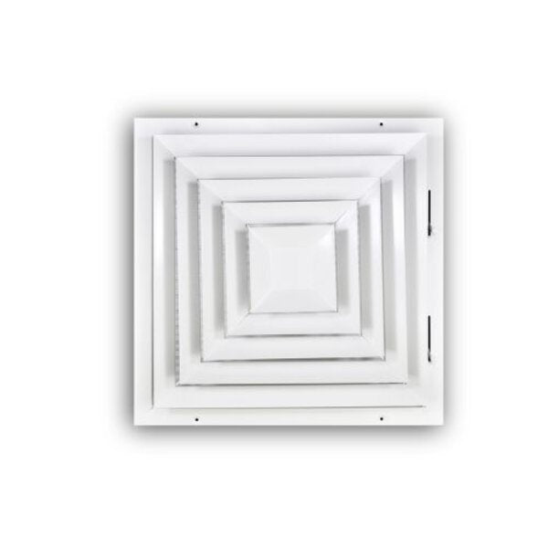 TRUaire 560M/18x18 Square Ceiling Directional Diffuser Front View