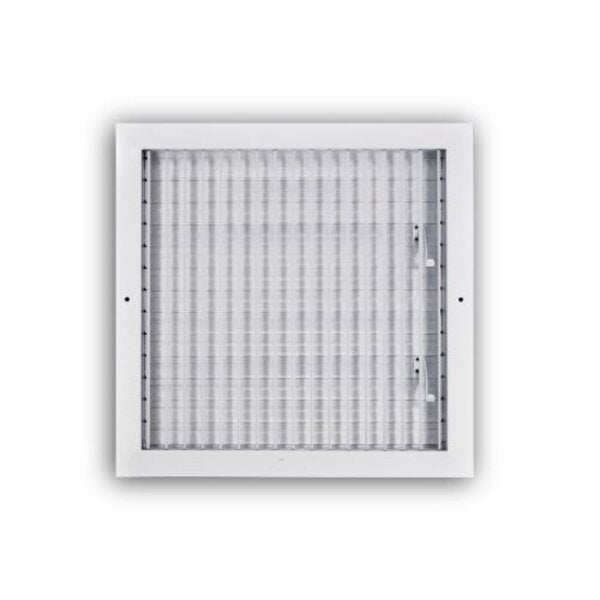 TRUaire A210VM/14x14 Aluminum Bar Type Sidewall/ Ceiling Register Front View